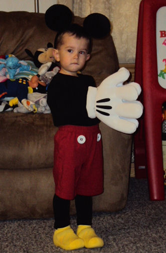Alex as Mickey Mouse